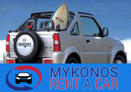 Mykonos car rental - KOSMOS Rent a car in Mykonos